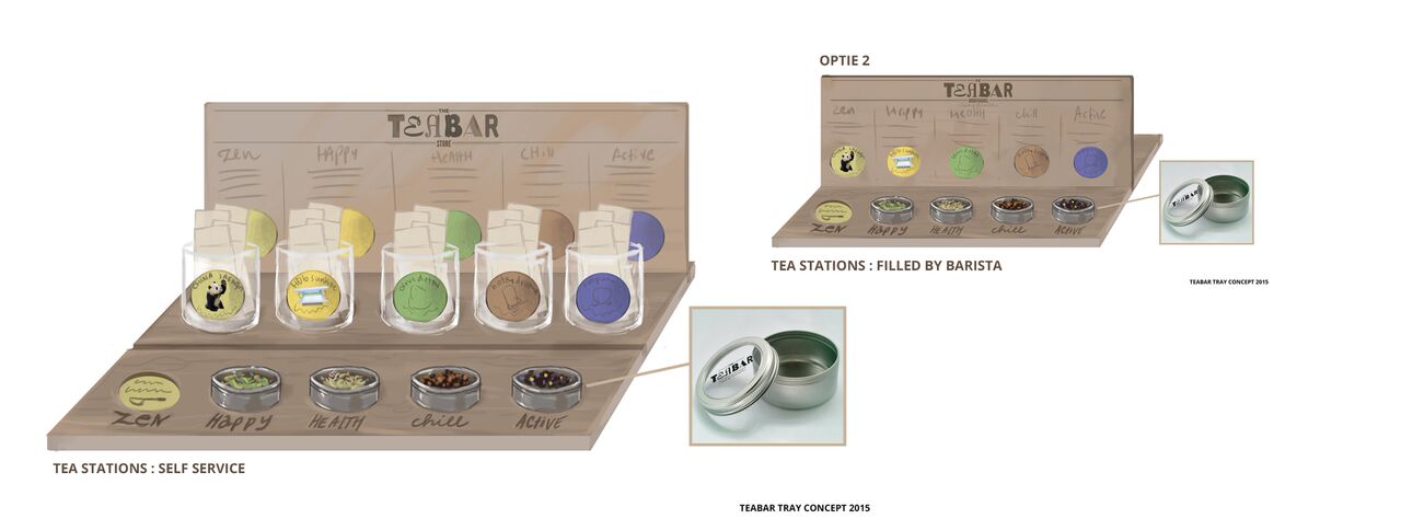 Theemeubel Tea Station in opdracht van de Compass Group De Tea Station - theemeubel in opdracht van Compass Group Nederland