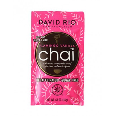 David Rio Flamingo Vanilla Decaf chai zakje