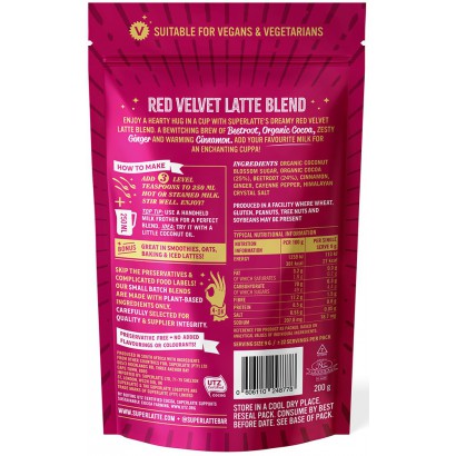 Red Velvet Latte 750 gr - Biet + Cacao - Super Latte